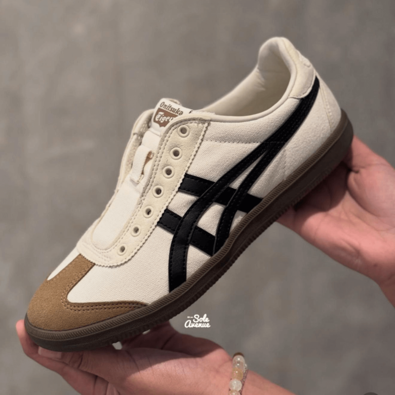 Onitsuka Tiger Tokuten Slip On White Mocha First Copy