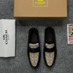 Coach Signature Jacquard Coin Loafer First Copy