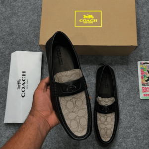 Coach Signature Jacquard Coin Loafer First Copy
