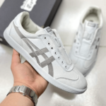 Tiger Tokuten Slip On Sneakers White Grey - 7A First Copy