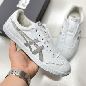 Tiger Tokuten Slip On Sneakers White Grey - 7A First Copy