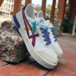 Master Copy Asics Court Trail Sneaker White Red