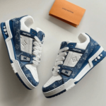 Master Copy Louis Vuitton Trainer Denim Blue Sneaker