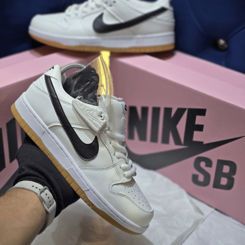 Nike Sb Dunk Low White Gum First Copy Shoe