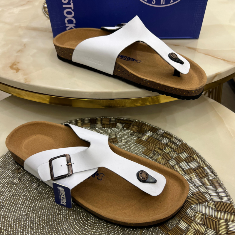 Master Copy Birkenstock Women Gizeh White Sandals