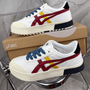 Master Copy Asics Court Trail Sneaker White Red
