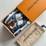 Master Copy Louis Vuitton Trainer Denim Blue Sneaker