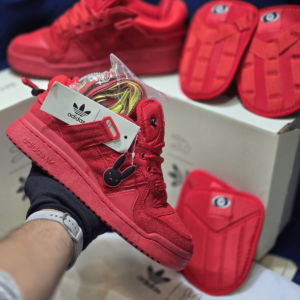 Adidas Bad Bunny Forum Low Buckle Red First Copy