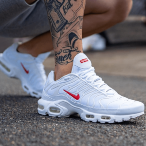 Air Max Plus Supreme White Nike - First Copy